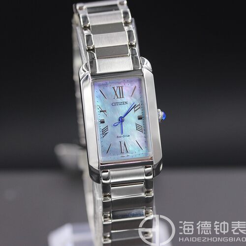 西铁城光动能花语风吟贝母方盘钢带女手表EW5620-55N/EW5624-54Y