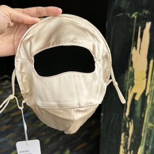 真丝面罩透气凉爽防晒抗UV真丝口罩柔软防尘防油烟双面桑蚕丝真丝