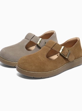 专柜正品森达2025秋季新款女鞋勃肯鞋舒适轻便平底休闲鞋4URC5CA5