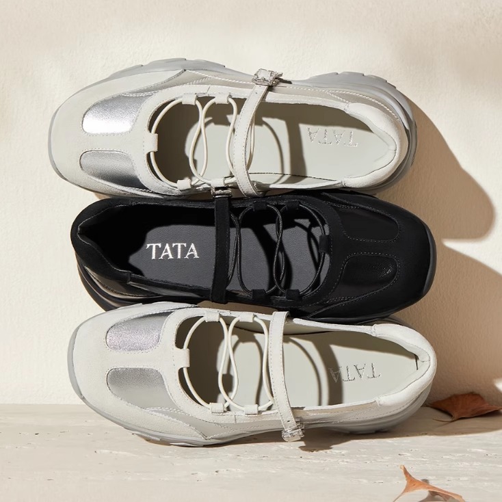 TATA/他她休闲玛丽珍鞋圆头百搭