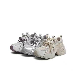 带厚底老爹鞋 专柜正品 天美意2026春款 女双鞋 KD143AM6 复古运动鞋