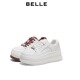 百丽2025春新款 女鞋 厚底增高小白鞋 专柜正品 运动休闲板鞋 D4M1DAM5