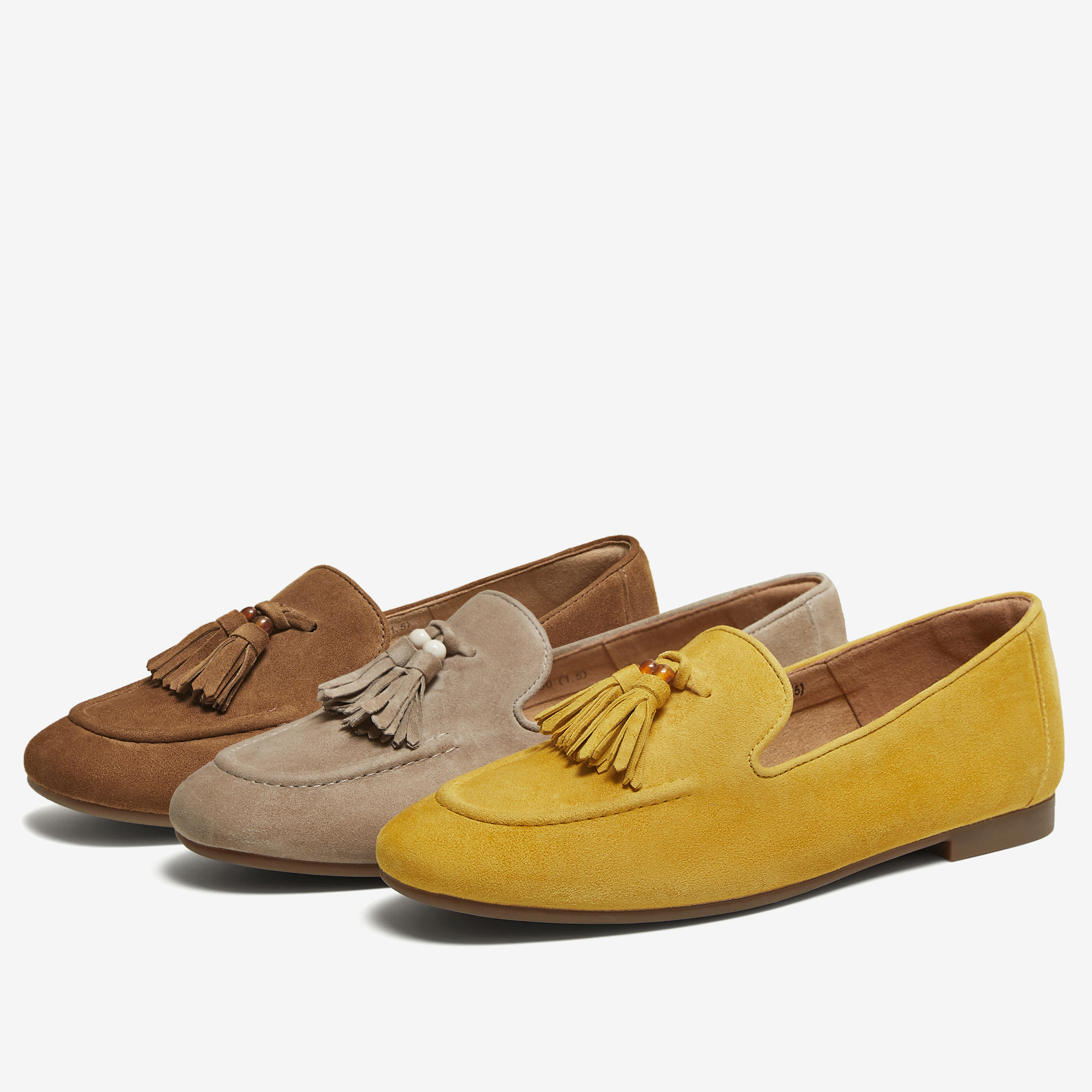 TATA/他她女鞋乐福鞋平底豆豆鞋