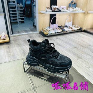 厚底高帮休闲运动老爹鞋 A6V1D 女单鞋 BELLE百丽2024春新款 专柜正品