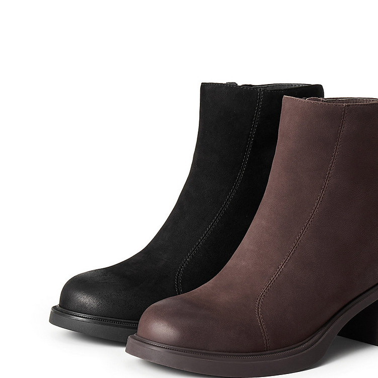 Belle/百丽女靴复古显瘦时装靴