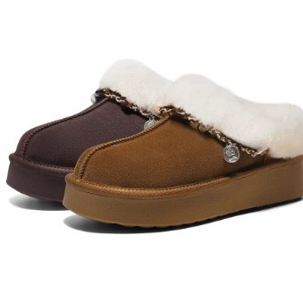 专柜正品百丽2026春新款女鞋保暖毛毛鞋可外穿厚底休闲鞋B3025AH6,女鞋,勃肯鞋/软木鞋,淘宝优惠券,粉丝福利购,淘宝优惠卷