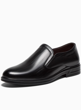 专柜正品思图2025秋款男鞋牛皮一脚蹬乐福鞋商务休闲皮鞋41816CM5