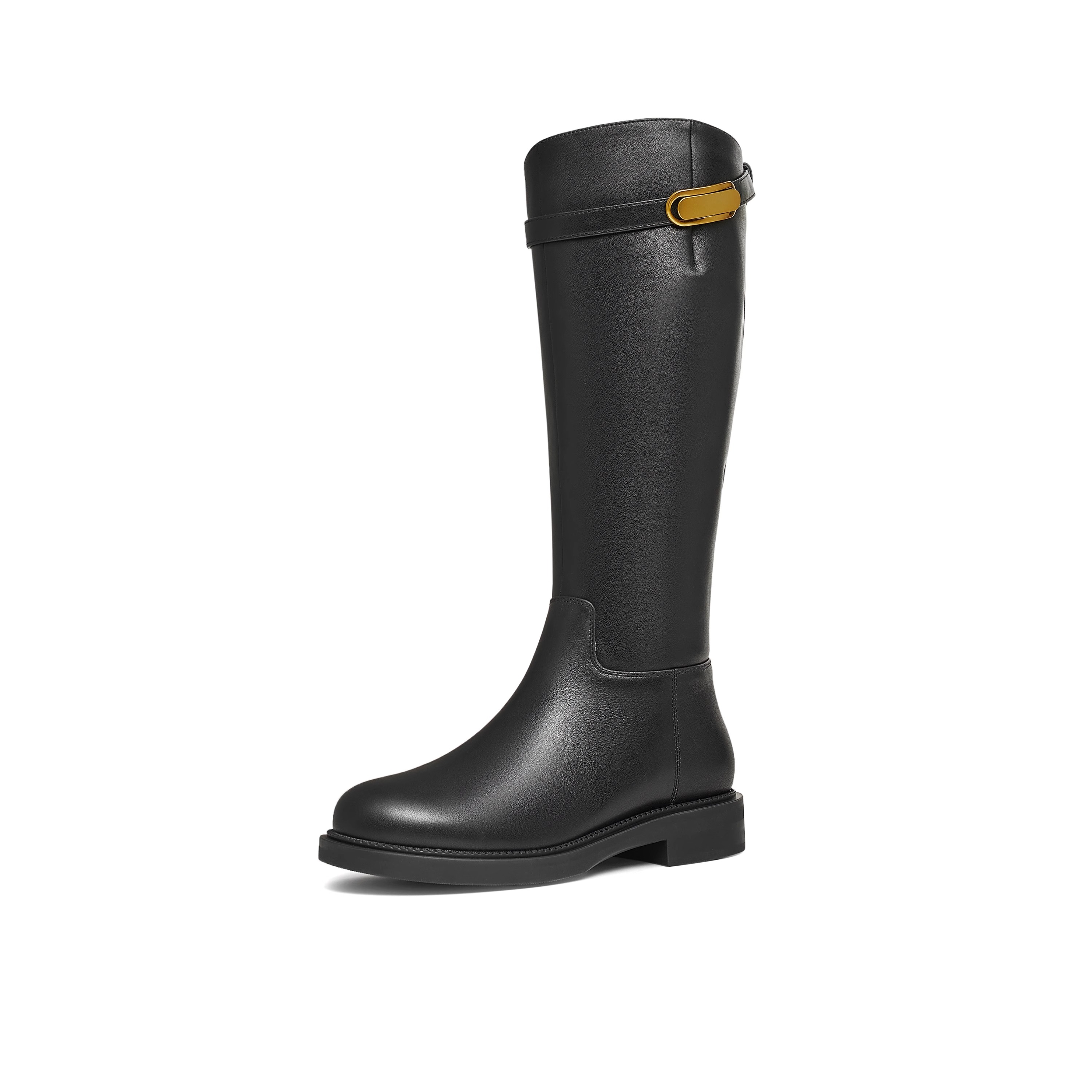 Teenmix/天美意高筒厚底骑士靴