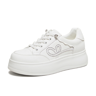 小皮鞋 女鞋 时尚 休闲鞋 WJN30AM6 专柜正品 厚底百搭板鞋 他她2026春款