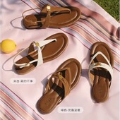 他她2025夏女鞋 复古夹脚凉鞋 7H202BT5 专柜正品 7H201BL5 JPV01BL5
