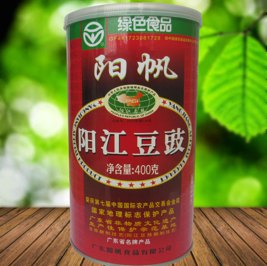 阳江特产 阳帆牌 阳江豆豉 筒装400g 粮油调味/速食/干货/烘焙 地域特色/特产类调味品 原图主图