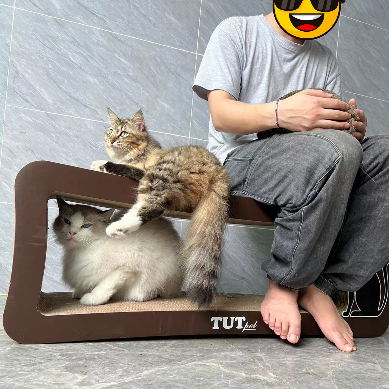 顺丰包邮ICLE猫体工学猫抓板大号长方形瓦楞纸耐抓磨爪猫窝用品
