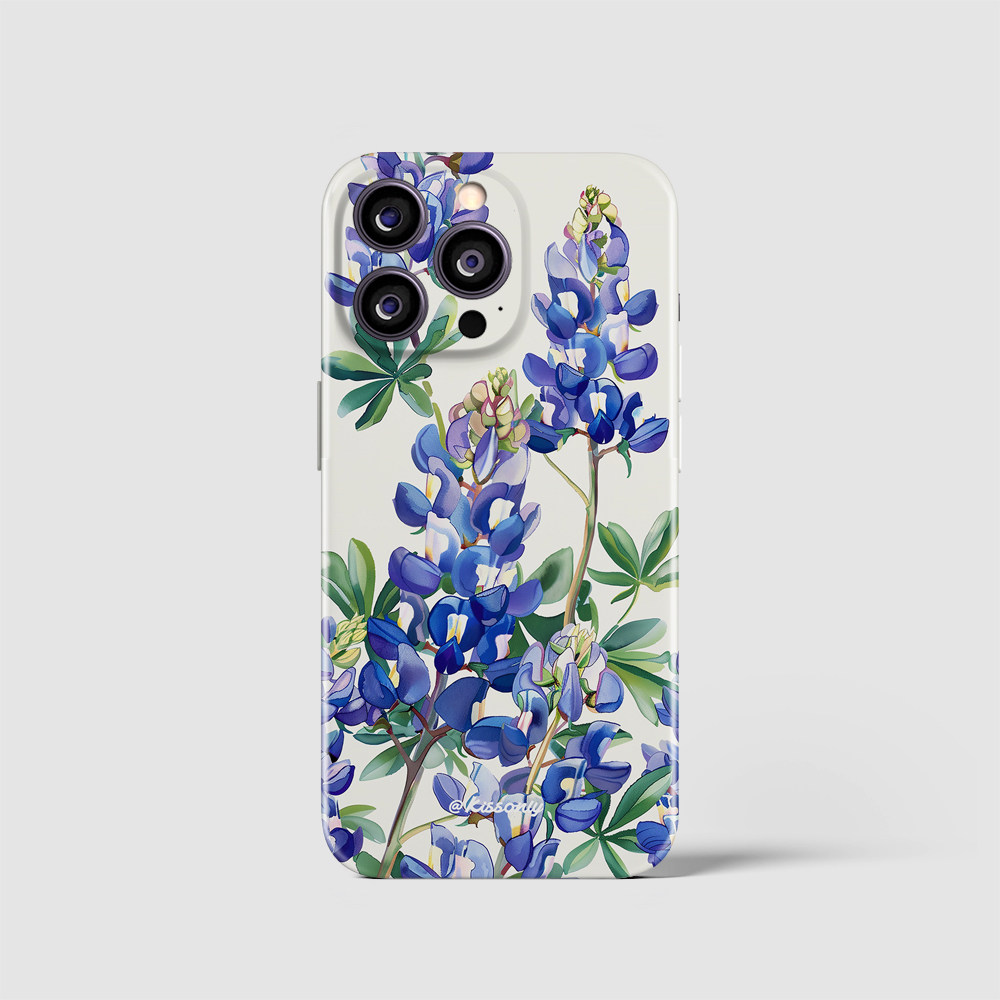 插画小清新少女文艺术治愈小众手绘水粉手机壳亮面全包边原创菲林软壳