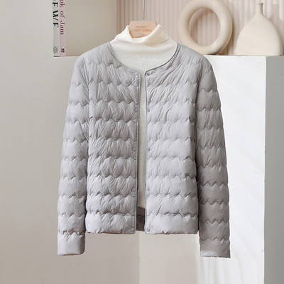 可变V领轻薄款羽绒服女打底内胆
