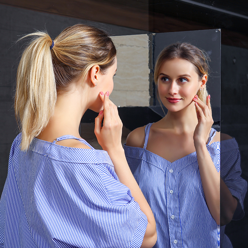 墙纸宿舍全身卫生间玻璃软镜子