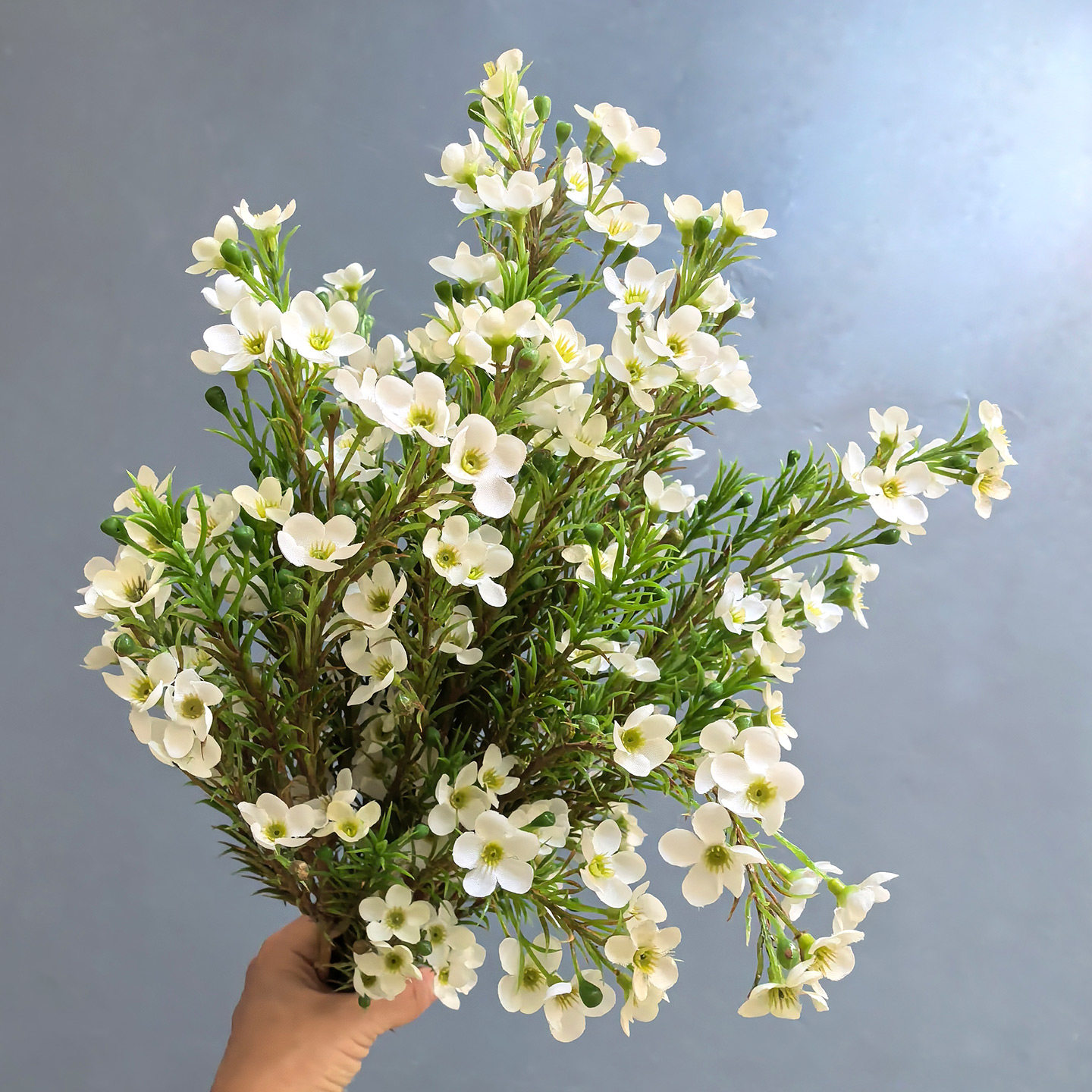 澳洲腊梅白色清新自然小花塑料花仿真花高档客厅装饰插花装饰摆件