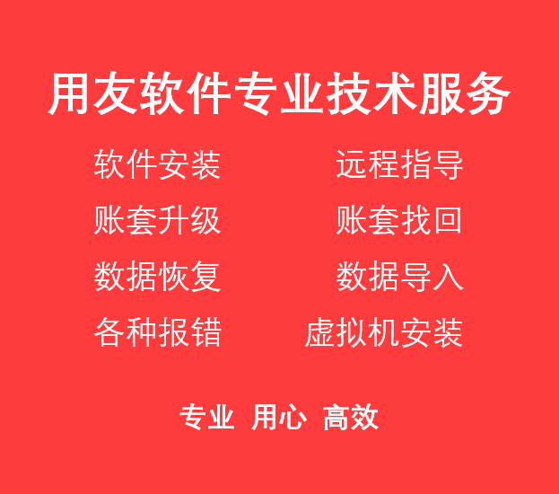 售后服务用友维护安装数据恢复