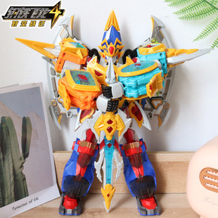 正版钢铁飞龙4时空战记武器变形机器人机甲模型合体套装玩具礼物