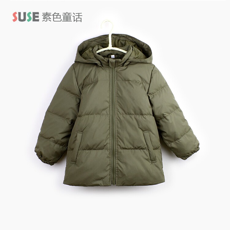 男女童茧型轻羽绒服羽绒棉袄