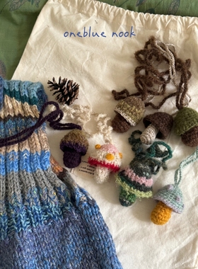OneBlueNook马海毛手工毛衣链