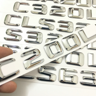 C300L 奔驰字母英文后标C级E级 C260L C200L C63后尾排量车标 AMG