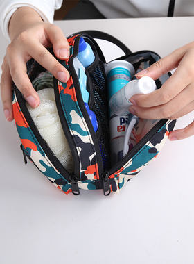 gox旅行洗漱包男士便携洗漱用品悬挂收纳包女翻盖化妆包干湿分离