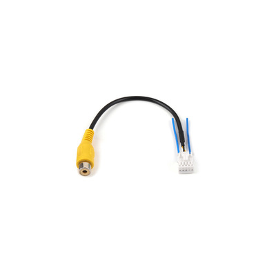 适用10P倒车通用后视频线航机大屏摄影接车RCA转接头电源后视