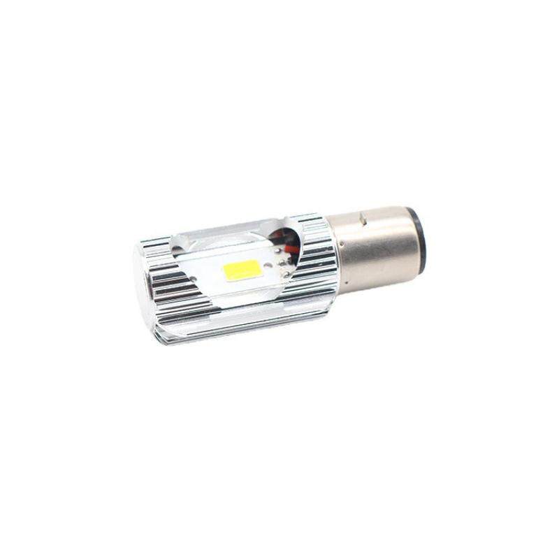 电动车灯泡led强光摩托车大灯超亮前大灯12V48V80V内置前灯双爪灯