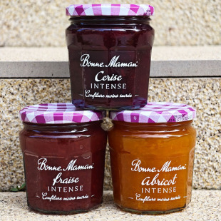法国进口蓓妮妈妈减糖草莓果酱杏樱桃酱面包涂抹酱0添加FRUIT JAM