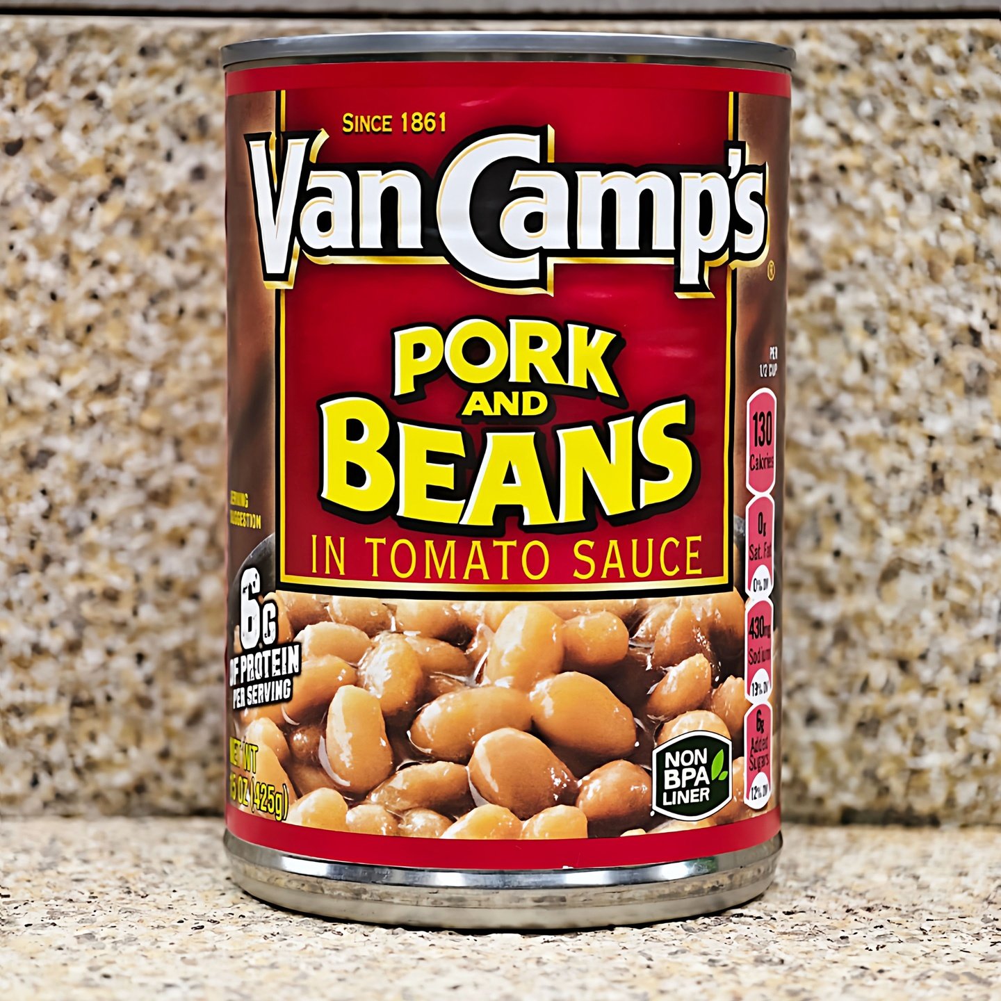 番茄汁猪肉焗豆野餐露营即食罐头