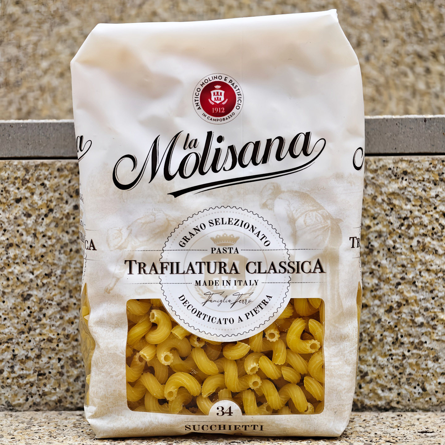 茉莉莎娜扭纹形意大利面扭扭意粉进口通心粉MOLISANA SUCCHIETTI