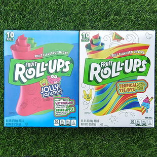 果汁卷卷糖维生素C水果味软糖凝胶糖果怀旧小零食FRUIT ROLL UPS
