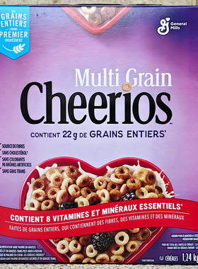 多谷物营养早餐麦片全谷物麦圈牛奶冲泡即食CHEERIOS MULTI GRAIN