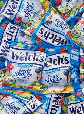 美国混合水果味软糖维C果汁凝胶糖果WELCHS MIXED FRUIT SNACKS