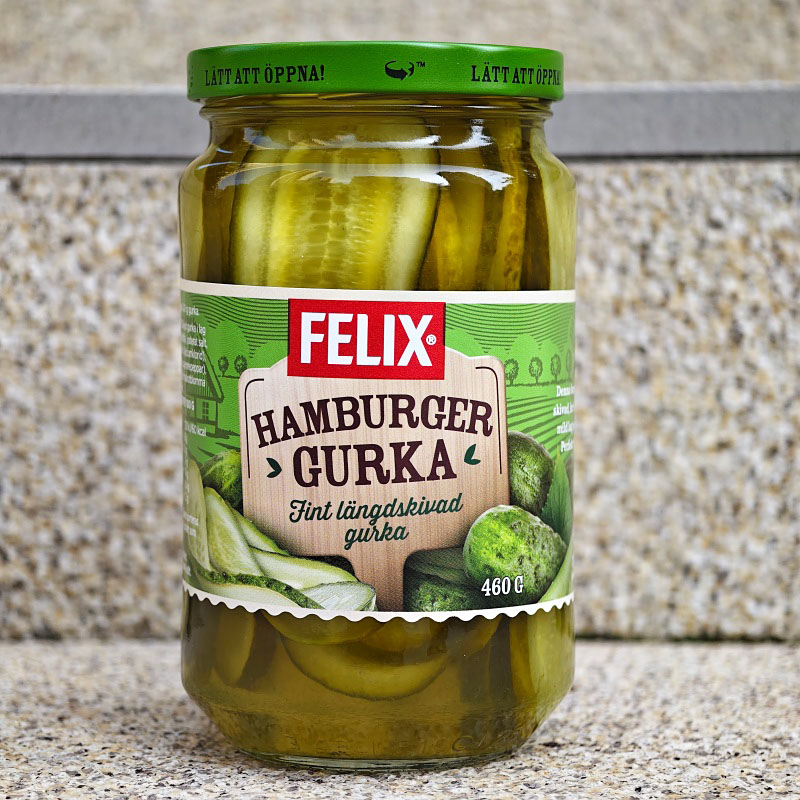 北欧风味汉堡酸黄瓜片长条青瓜片