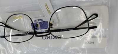 精工纯钛近视商务黑色眼镜框