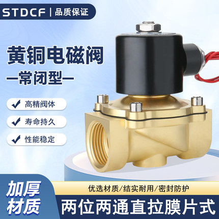2W舜通电磁阀全铜线圈 4分6分1寸2分AC220VDC24V水阀膜片厂家直销