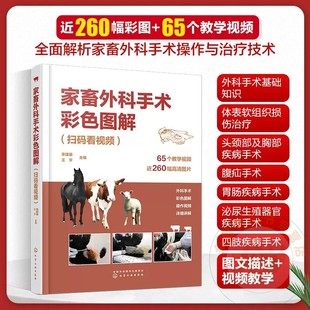 扫码 常见家畜疾病手术诊疗 看视频 王亨主编视频解说家畜外科手术 畜牧兽医专业参考书 9787122429414李建基 家畜外科手术彩色图解