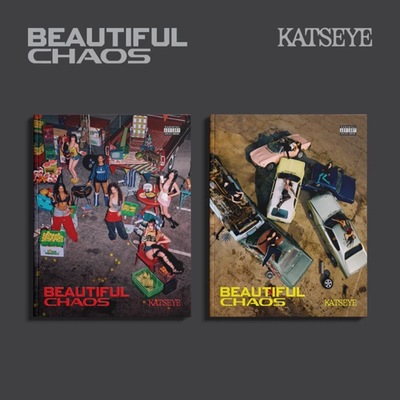 正版  KATSEYE专辑 BEAUTIFUL CHAOS 周边小卡海报