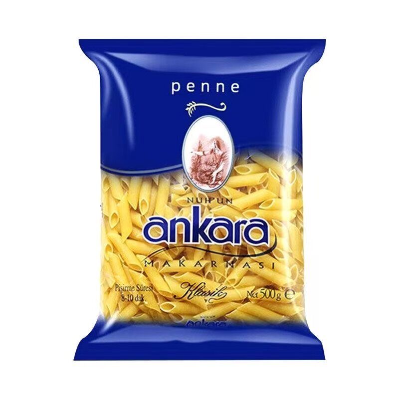 进口安卡拉通心粉两头尖意大利面500g袋家用速食意面