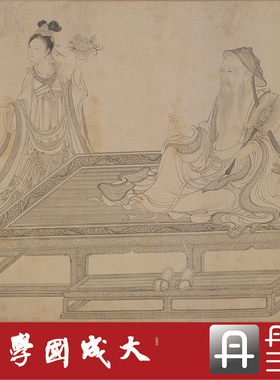 李公麟维摩演教图全卷 真正1:1超清复制中国画古代装饰画绢2020
