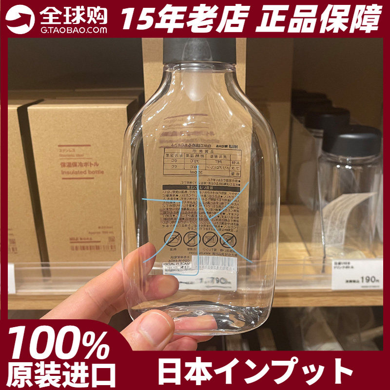 MUJI无印良品便携运动软水壶跑步共聚酯喝水杯迷你水杯 日本限定