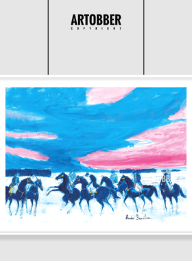 法国艺术家André Brasilier 安德烈 布拉吉利作品复刻大尺寸版画