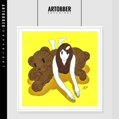 Takeru Amano天野健潮流艺术装饰画小众客厅卧室书房高清少女挂画