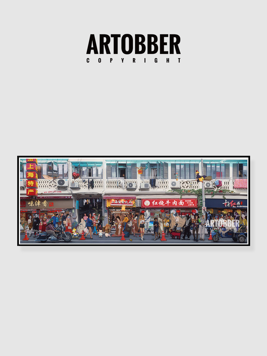 权能潮流卡通人物版画餐厅卧室书房高清版画韩国艺术家Kwon Neung