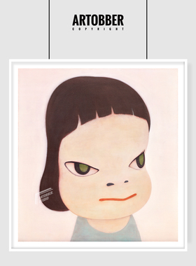 日本艺术家奈良美智Yoshitomo Nara潮流挂画儿童房客厅大尺寸装饰