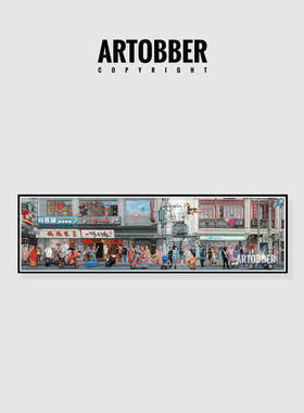 韩国艺术家Kwon Neung权能潮流卡通人物版画餐厅卧室书房高清版画