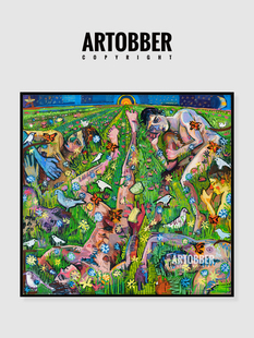 高清挂画潮流艺术涂鸦装 包邮 饰画 Salgado客厅卧室餐厅玄关 Andrew