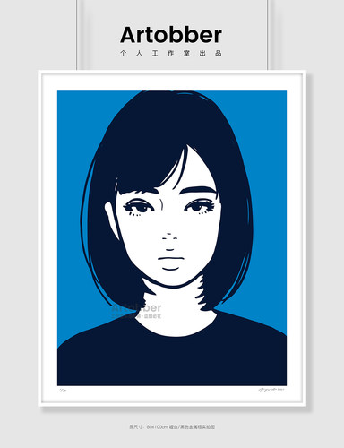 kyne客厅艺术版画村上隆卡通