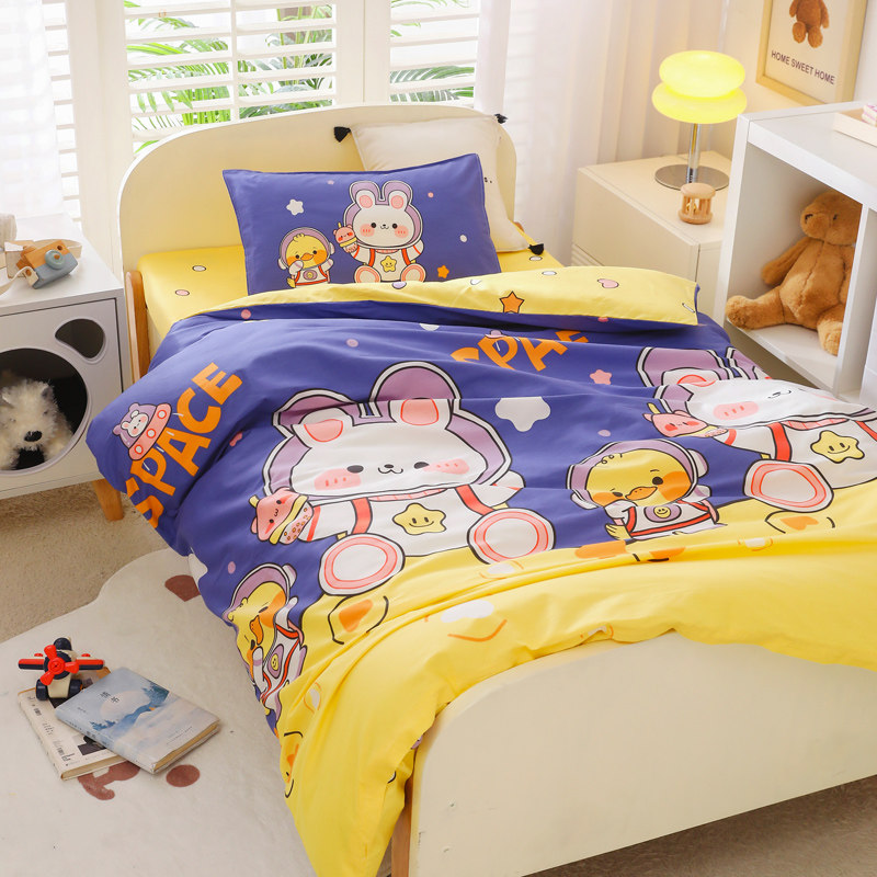 幼儿园被子三件套含芯六件珊瑚绒全棉被套儿童午睡宝宝棉被褥入园,床上用品,棉花被,淘宝优惠券,粉丝福利购,淘宝优惠卷
